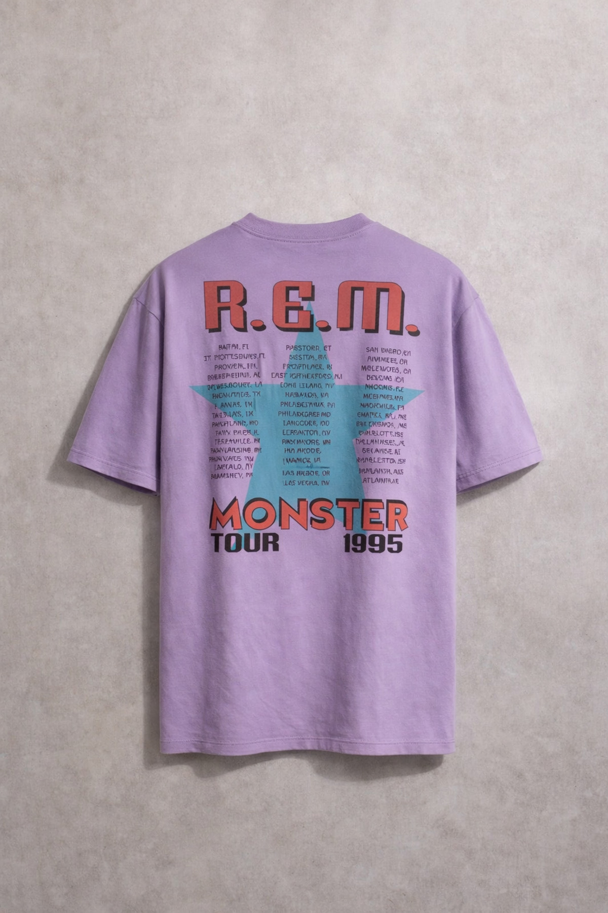 Overdrive '' R.e.m. Monster Tour 1995 '' Vintage Oversize T-shirt