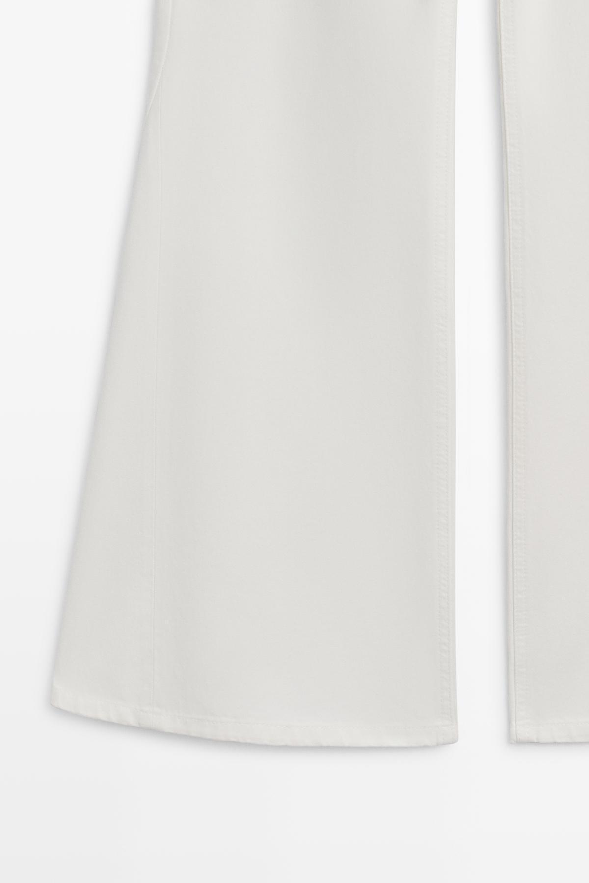 Massimo Dutti  İspanyol paça yüksek bel jean - Görsel 7