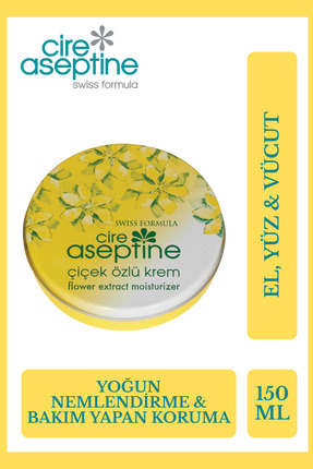 Cire Aseptine Çiçek Özlü Krem Teneke Kutu 150 ml