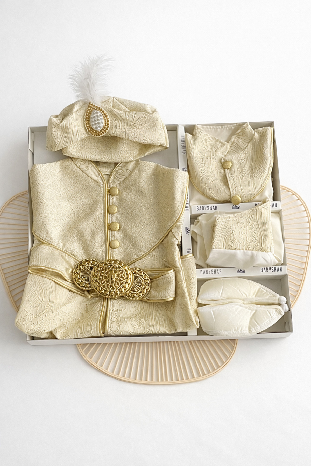 moukou Yenidoğan Bebek Takımı Mevlüt Ve Sünnet Kıyafeti Mevlütlük Sünnetlik Takım fotoğrafı 4 (önizleme)