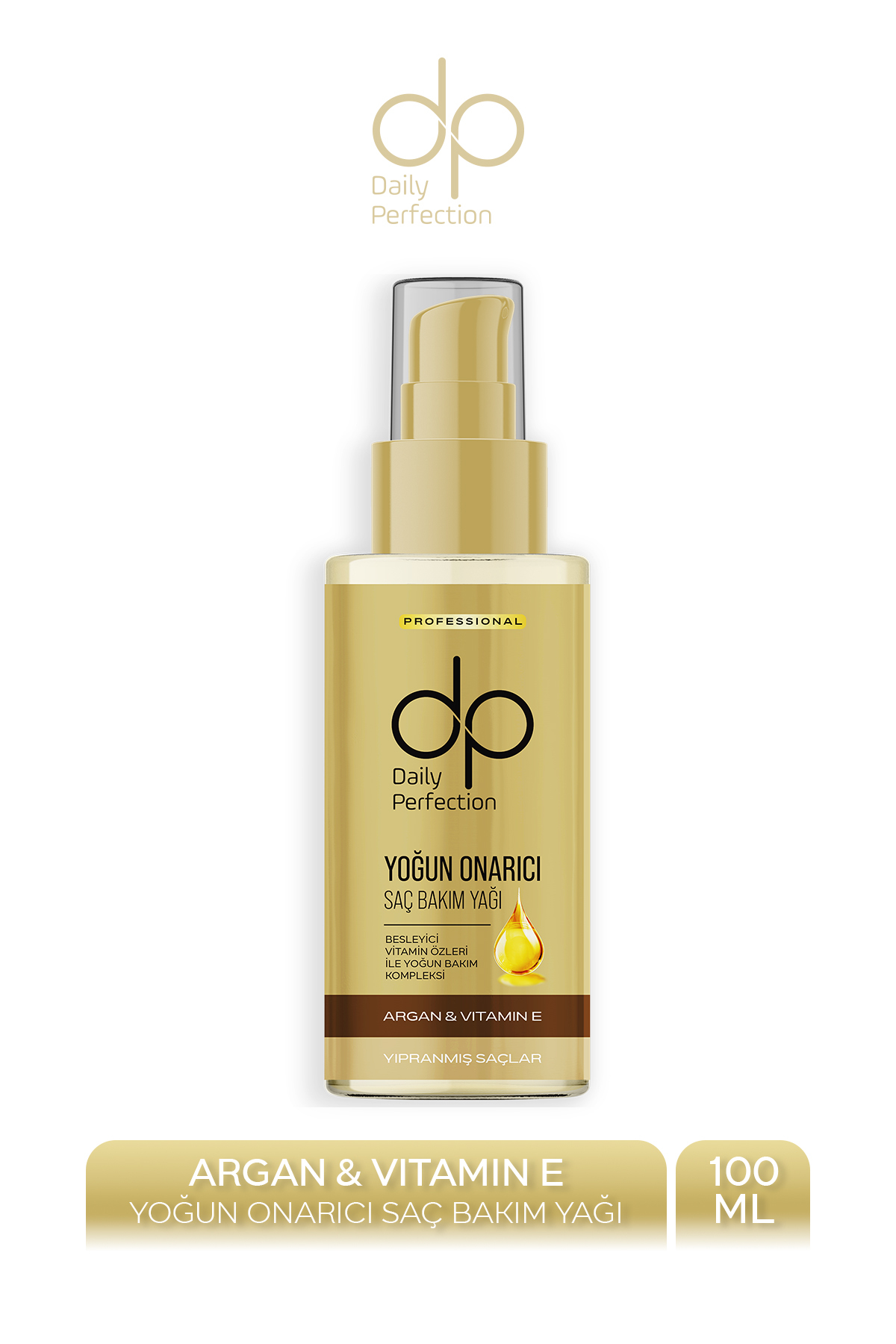 dp Daily Perfection Saç Bakım Yağı Argan Yağlı ve E Vitaminli 100 ml - Fiyatı, Yorumları