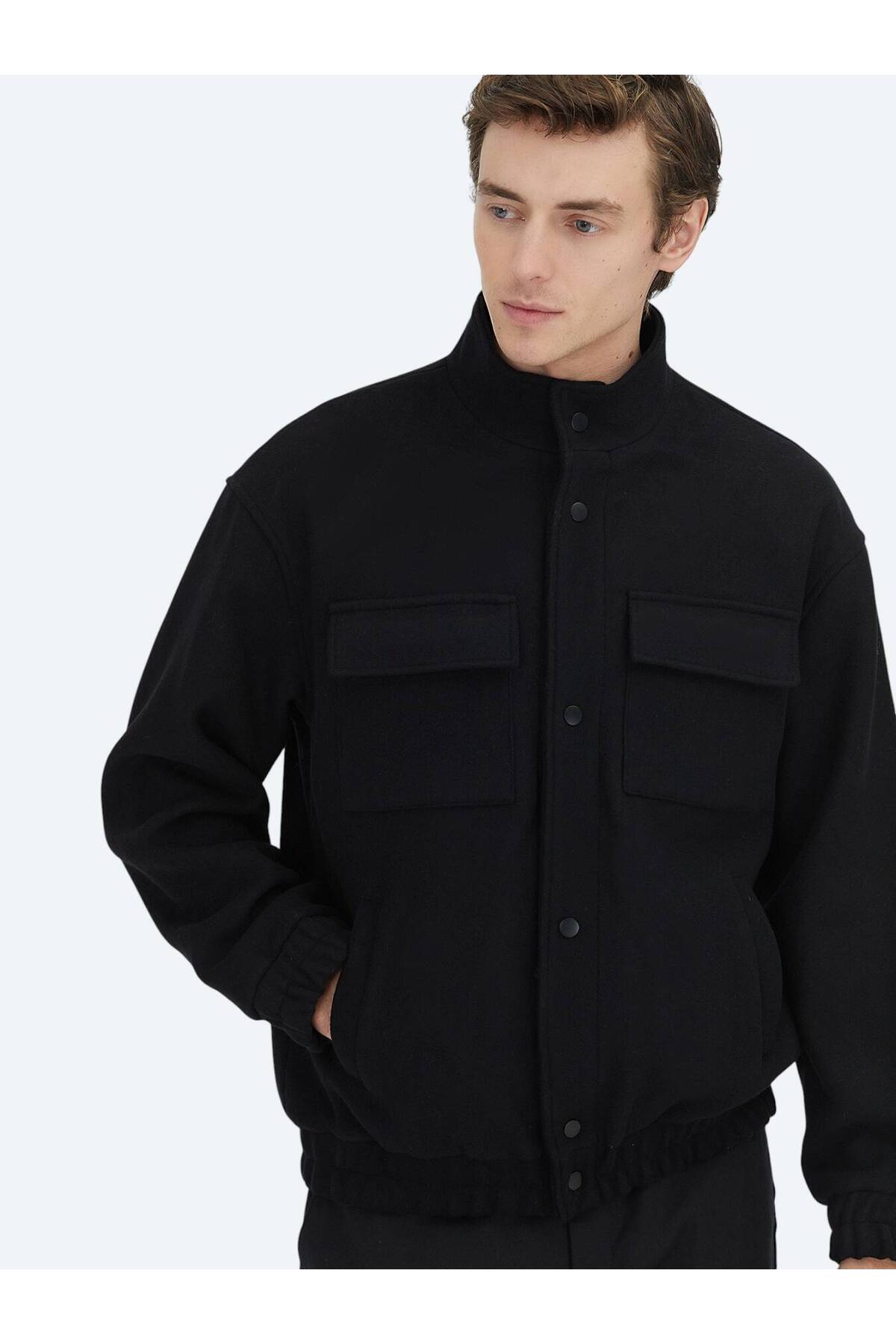 کاپشن مردانه یقه ایستاده | Kip 52336 CN - تصویر 2