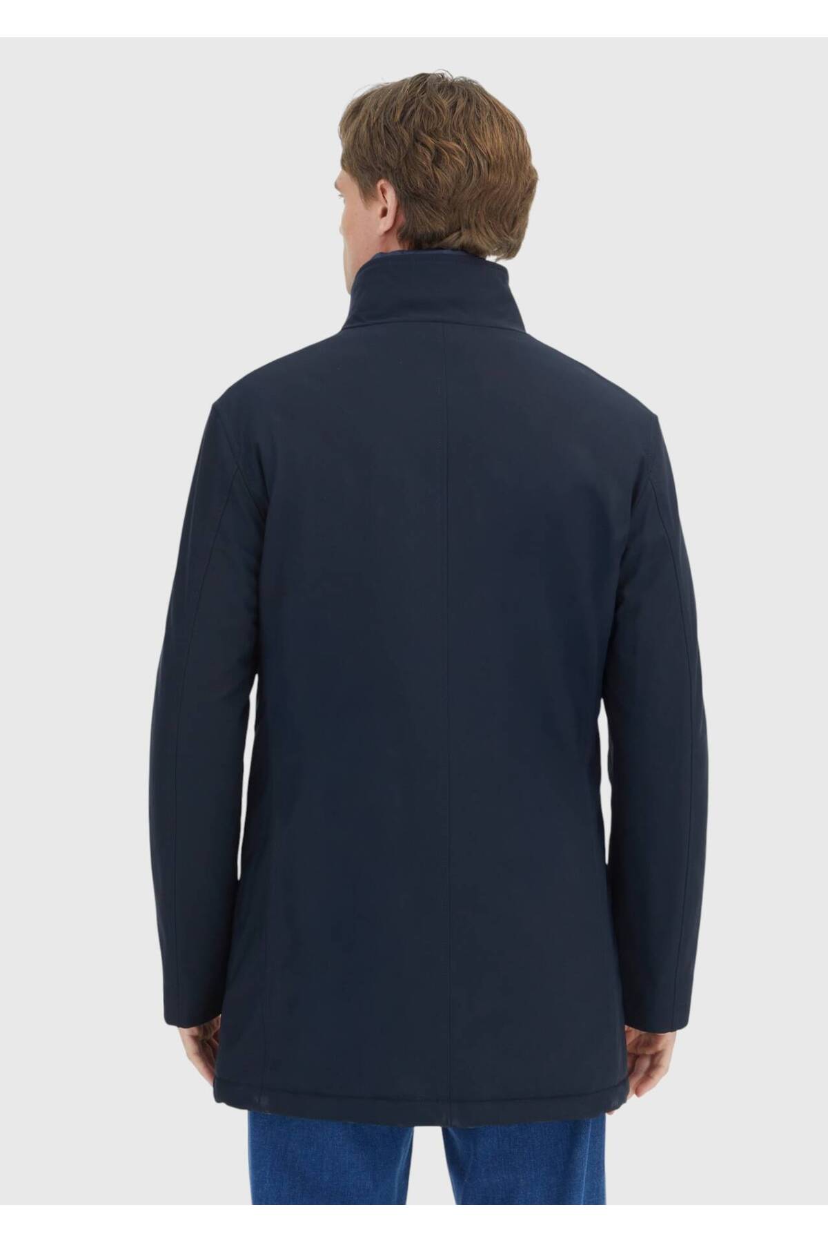 Ramsey  Lacivert Dik Yaka Casual Dokuma Kaban - Görsel 5