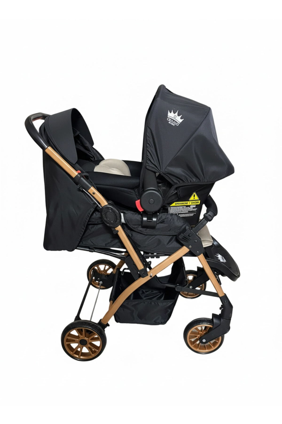 4 Baby Aqua Çift Yönlü Bebek Arabası Puset Çanta Beşik Fırsat Seti Antrasit fotoğrafı 3 (önizleme)