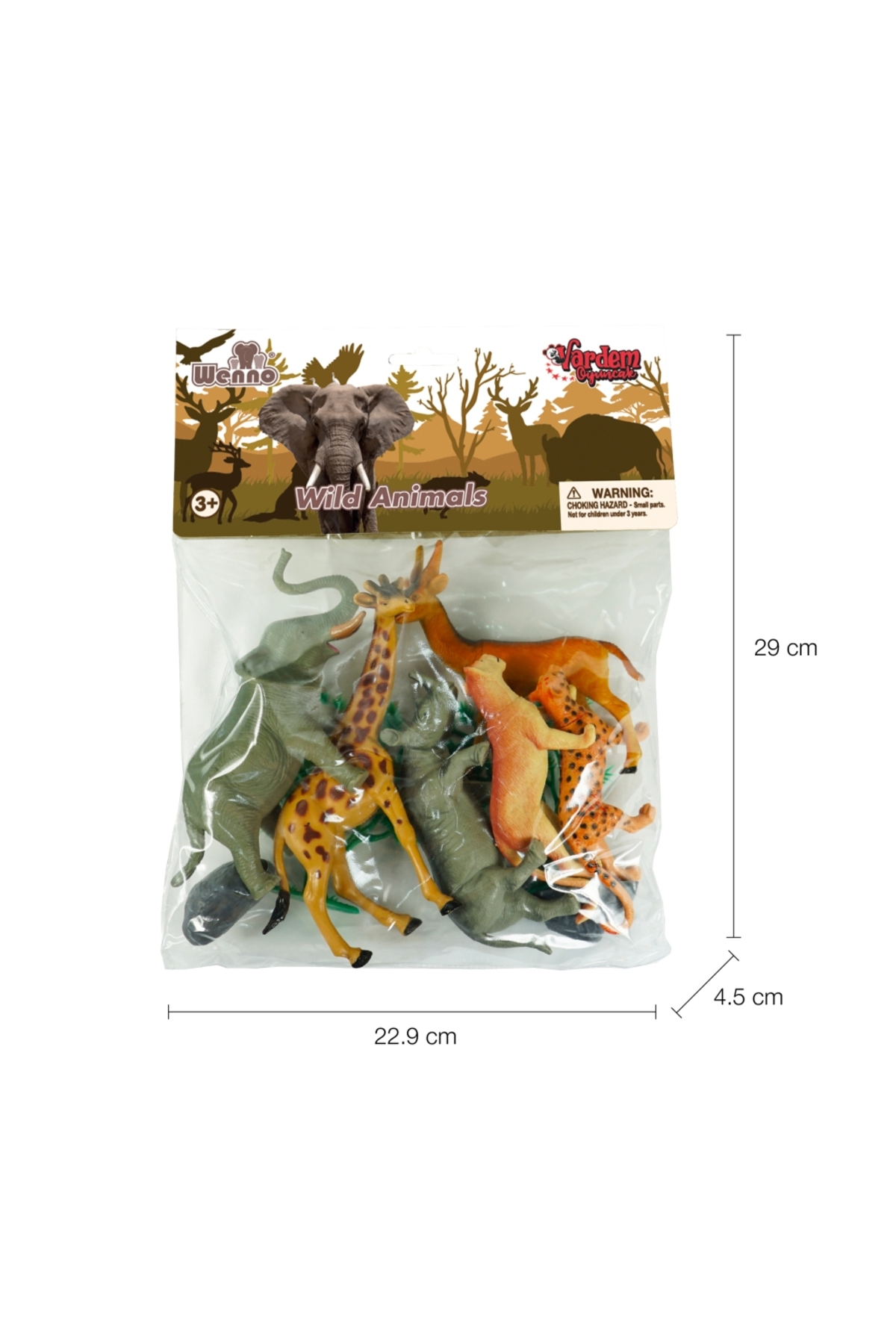 Vardem Oyuncak Vahşi Hayvan Seti 13 Cm 6 Adet fotoğrafı 2 (önizleme)