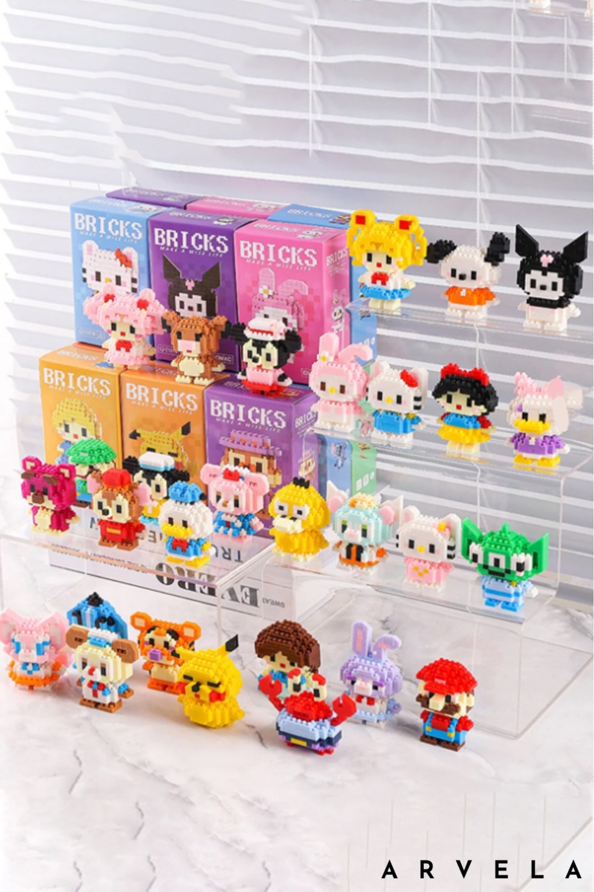 Bricks Kitty Brick Hello Kitty building block değildir fotoğrafı 3 (önizleme)