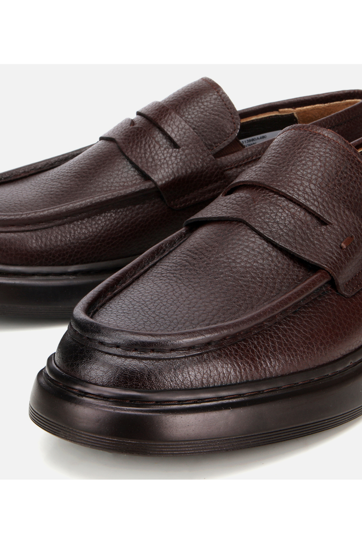Hotiç  Erkek Deri Kahverengi Yumuşak Dokulu Klasik Loafer - Görsel 3
