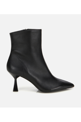 Hotiç Kadın Deri Siyah Sivri Burunlu Bilekte Topuklu Bot