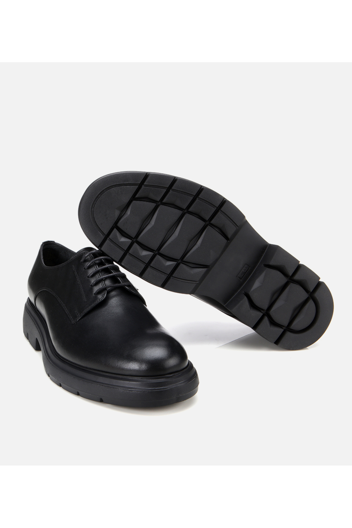 Hotiç  Erkek Deri Siyah Kalın Tabanlı Günlük Ayakkabı - Görsel 6