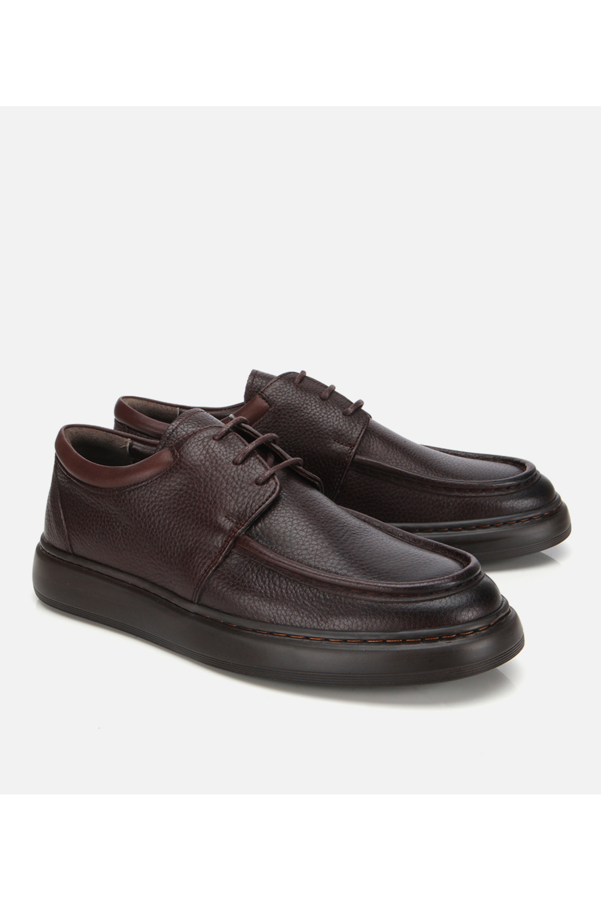 Hotiç  Erkek Deri Kahverengi Yumuşak Dokulu Comfort Günlük Ayakkabı - Görsel 2