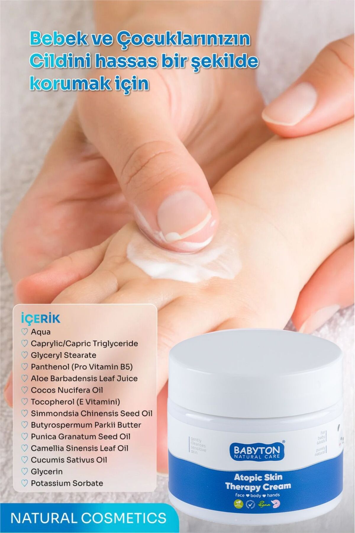 BABYTON Atopik Cilt Doğal Vücut Kremi 100 ml fotoğrafı 4 (önizleme)