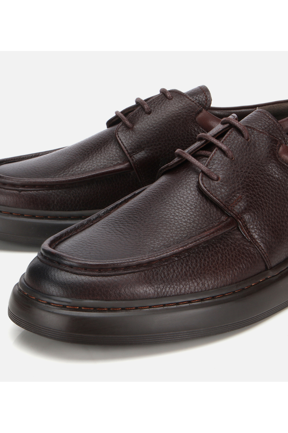Hotiç  Erkek Deri Kahverengi Yumuşak Dokulu Comfort Günlük Ayakkabı - Görsel 3