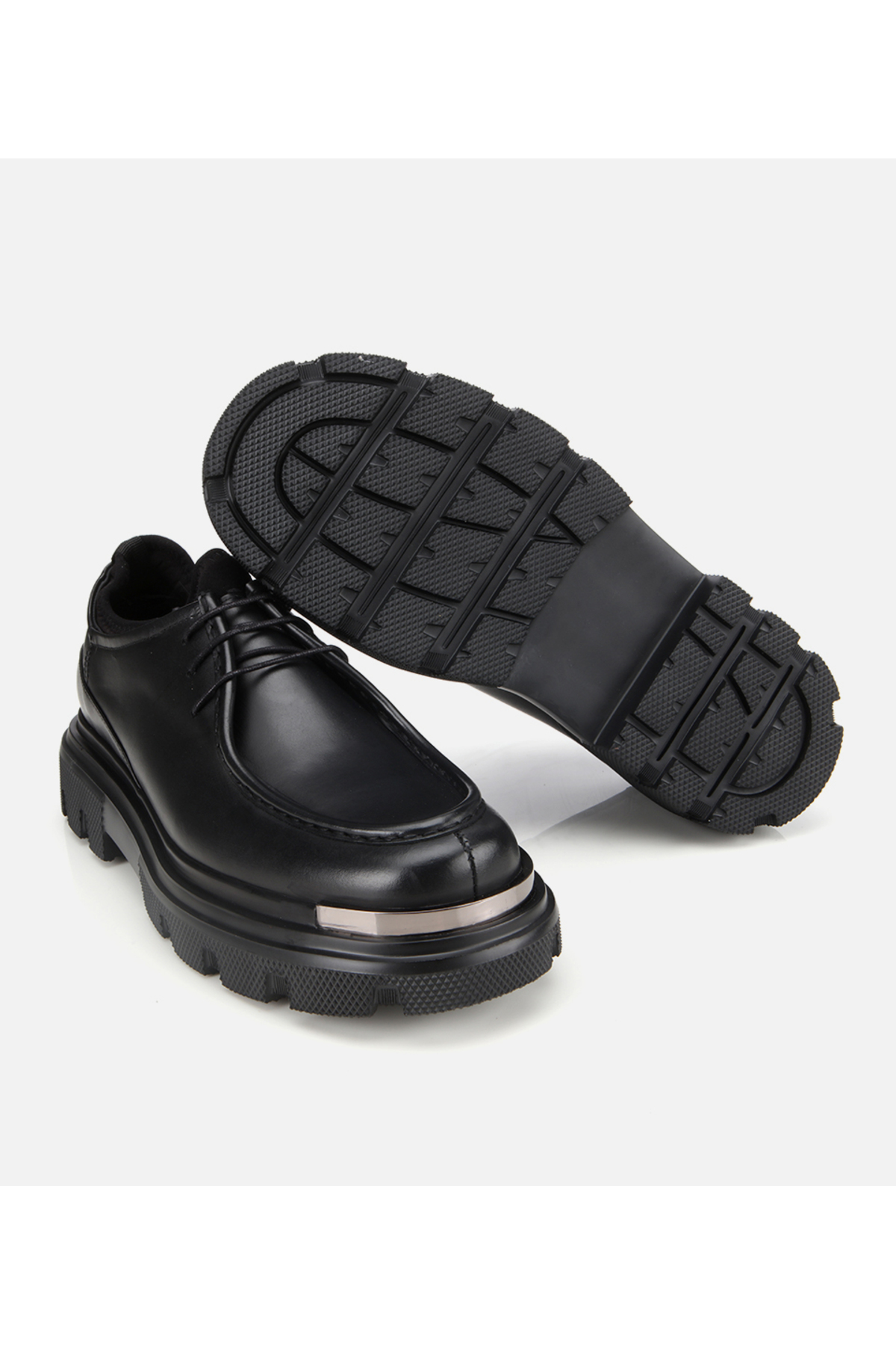 Hotiç  Erkek Deri Siyah Yüksek Tabanlı Günlük Ayakkabı - Görsel 6