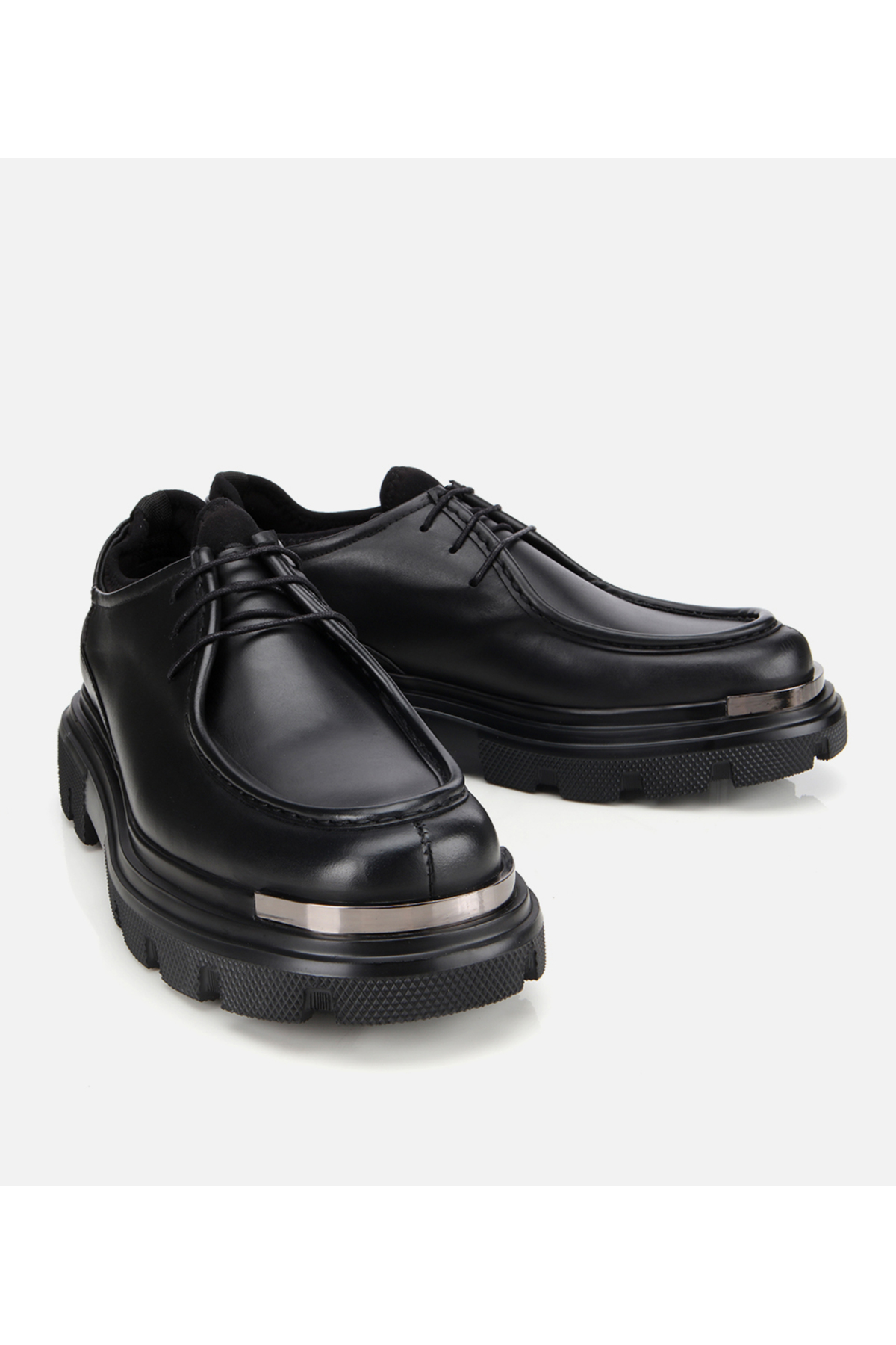 Hotiç  Erkek Deri Siyah Yüksek Tabanlı Günlük Ayakkabı - Görsel 2