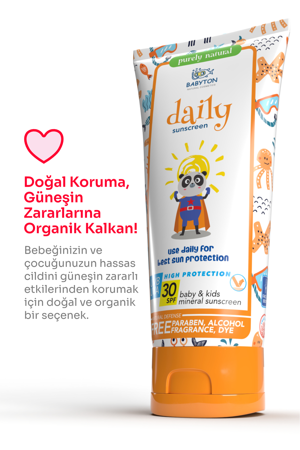 BABYTON Doğal Günlük Güneş Koruyucu Krem 100 ml fotoğrafı 3 (önizleme)