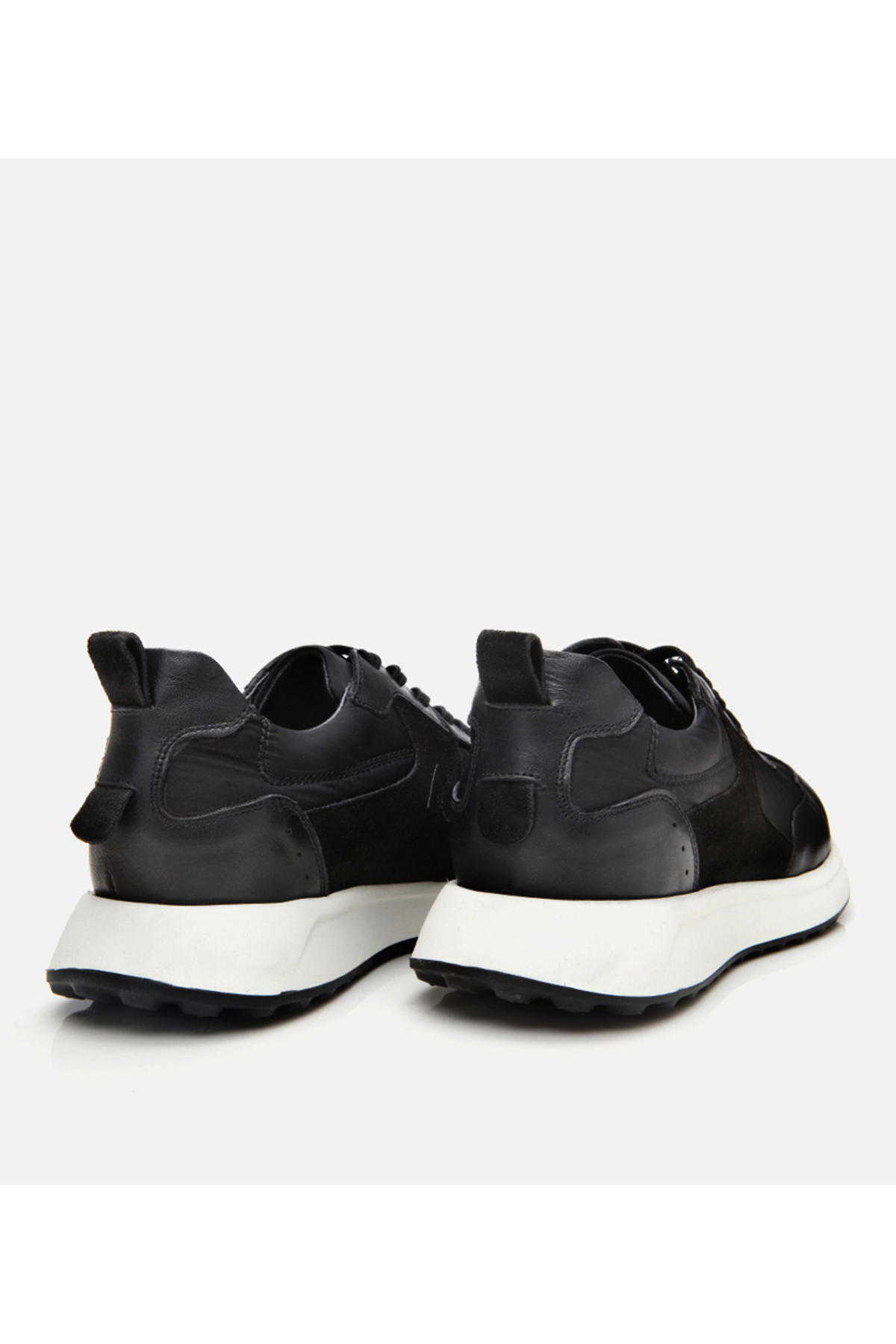 Hotiç  Erkek Süet Deri Siyah Ultra Hafif Tabanlı Spor Ayakkabı - Görsel 6