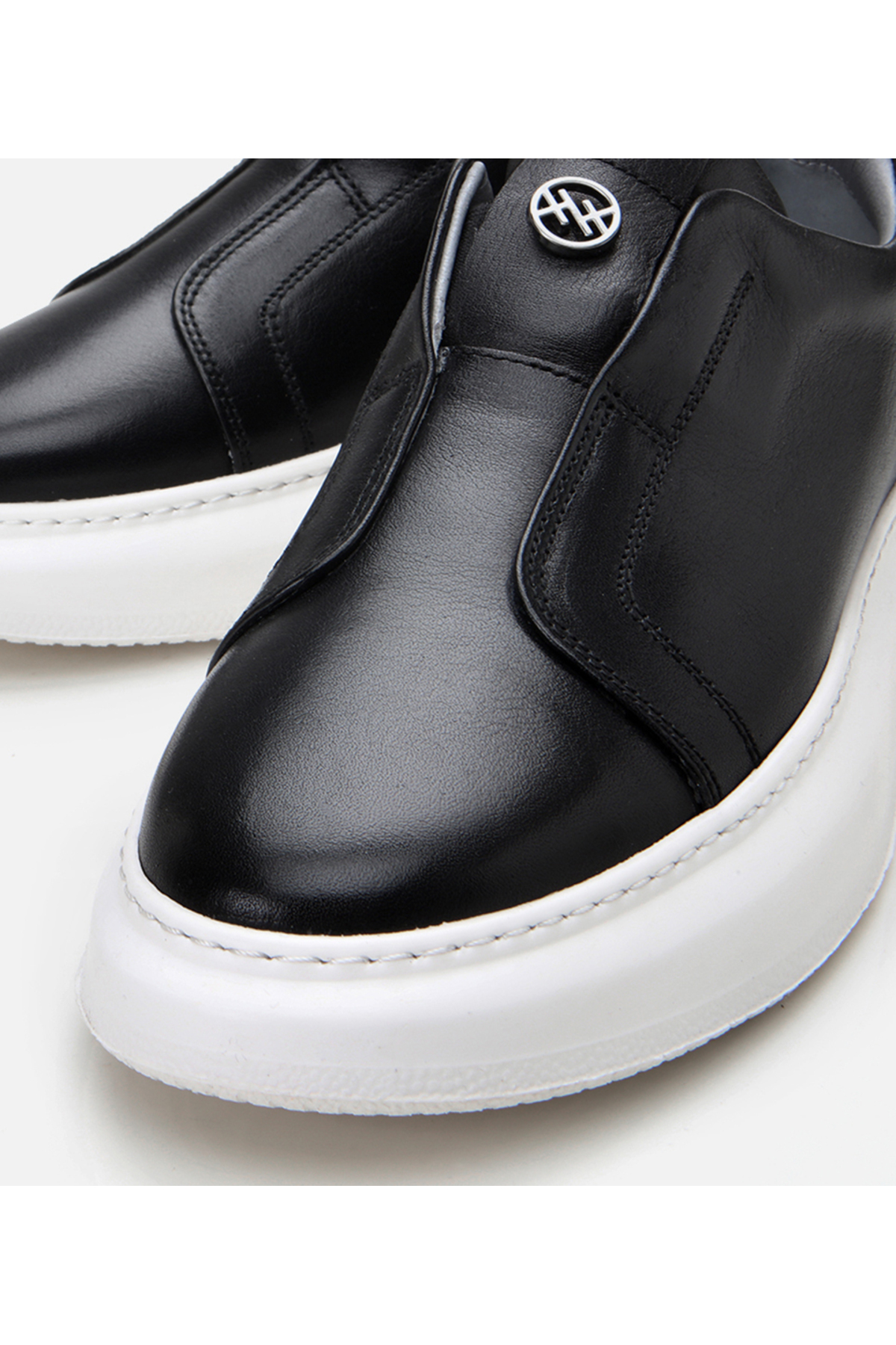 Hotiç  Hakiki Deri Siyah Erkek Günlük Ayakkabı - Görsel 3