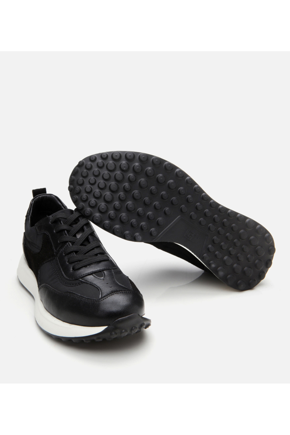 Hotiç  Erkek Süet Deri Siyah Ultra Hafif Tabanlı Spor Ayakkabı - Görsel 7