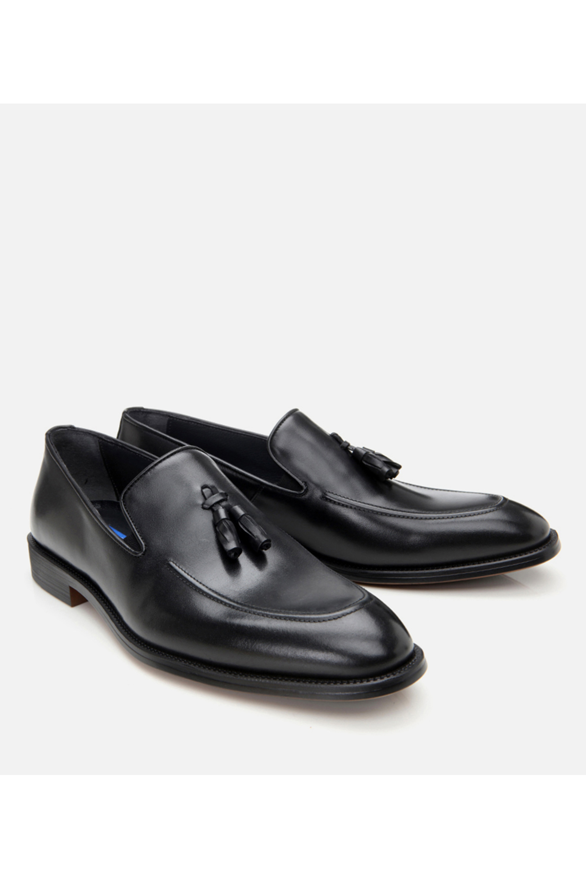 Hotiç  Hakiki Deri Siyah Erkek Püsküllü Klasik Ayakkabı - Görsel 2