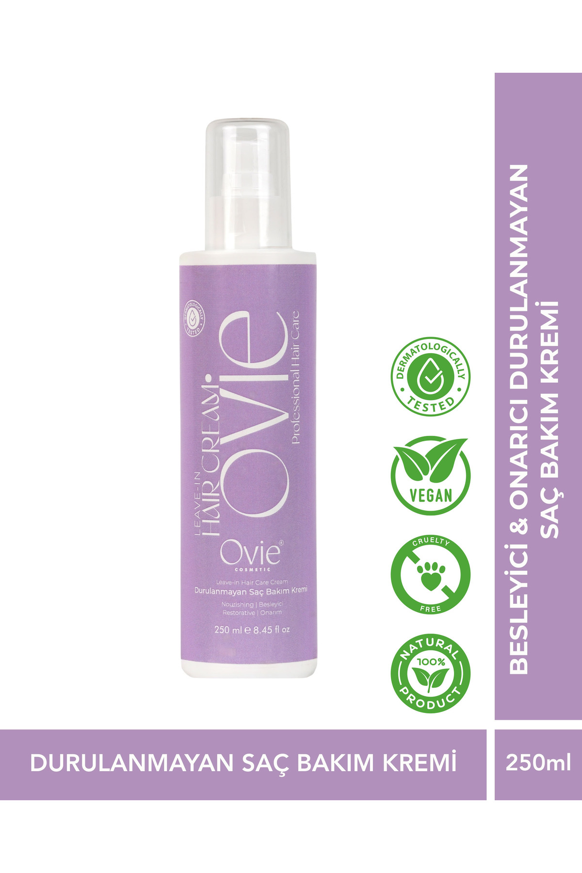 Ovie Durulanmayan Saç Bakım Kremi 250 ml – Leave In Hair Cream Onarıcı & Nemlendirici — DSBK