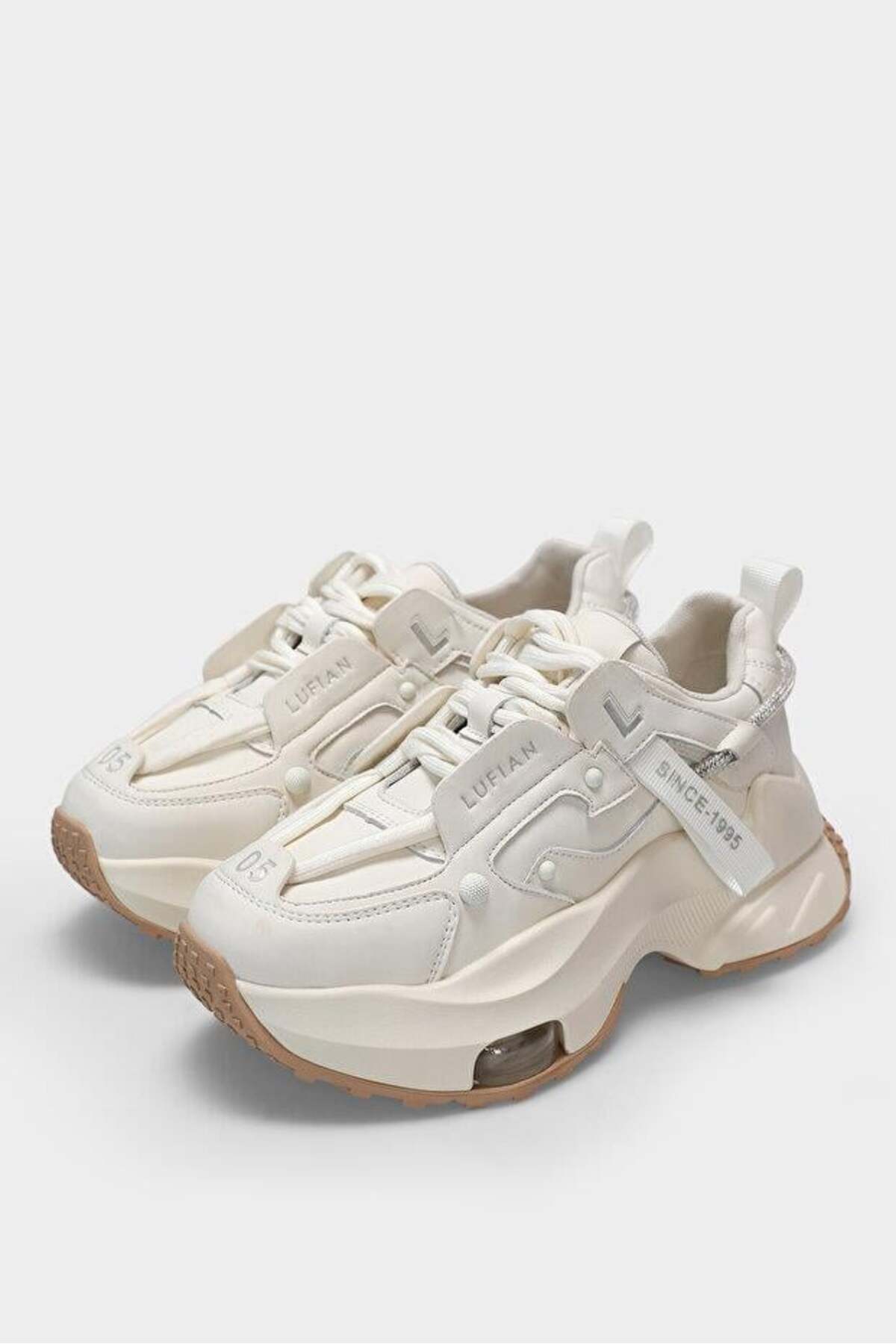 Lufian  Stormy Kadın Sneaker Ayakkabı Beyaz - Görsel 4