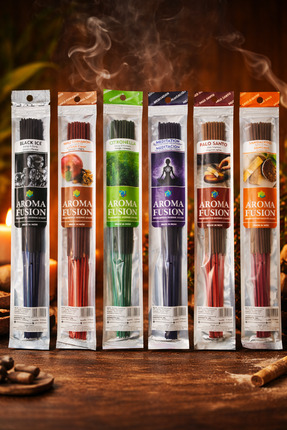 Great Fast Doğal Organik Çubuk Tütsü 90 Adet Çubuk Tütsü 6 Aroma 30 Cm Oda Ko...