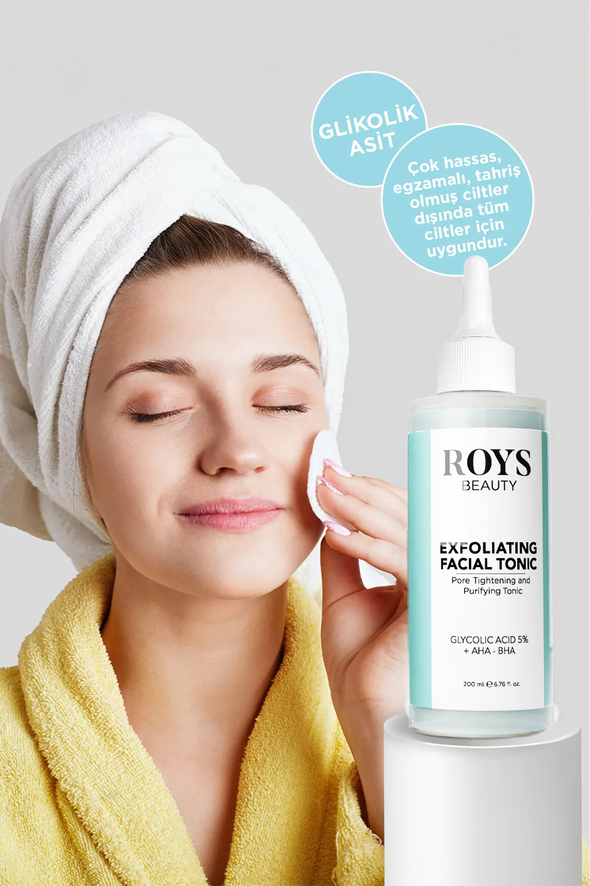 Gözenek Sıkılaştırıcı ve Arındırıcı Tonik 200 ml Glycolic Acid 5% + Aha+bha — rysht — تصویر 2 از 3