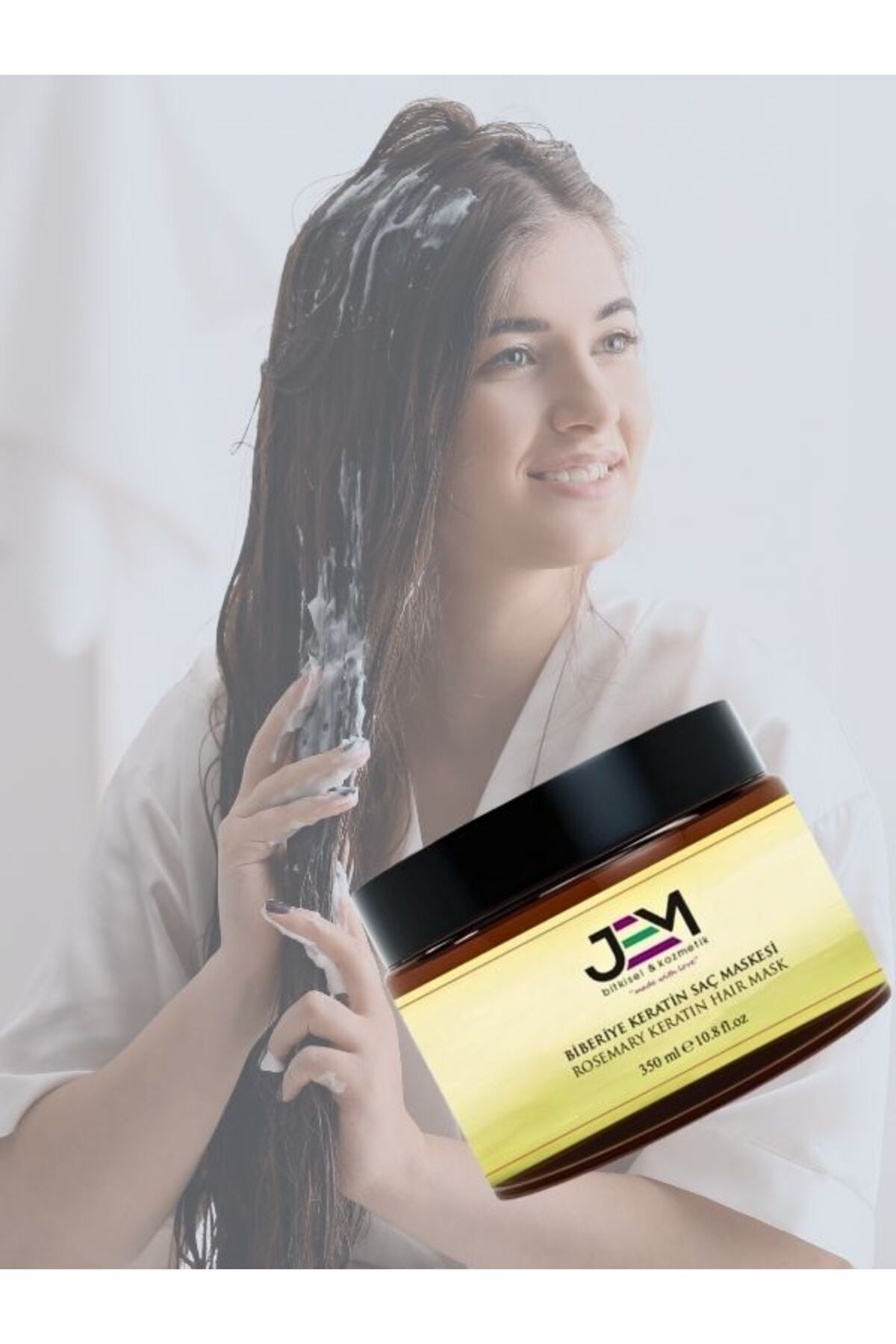 Biberiye Saç Bakım Maskesi Keratin Rosemary Hair Mask — Saçbakmmaskesi — تصویر 4 از 4