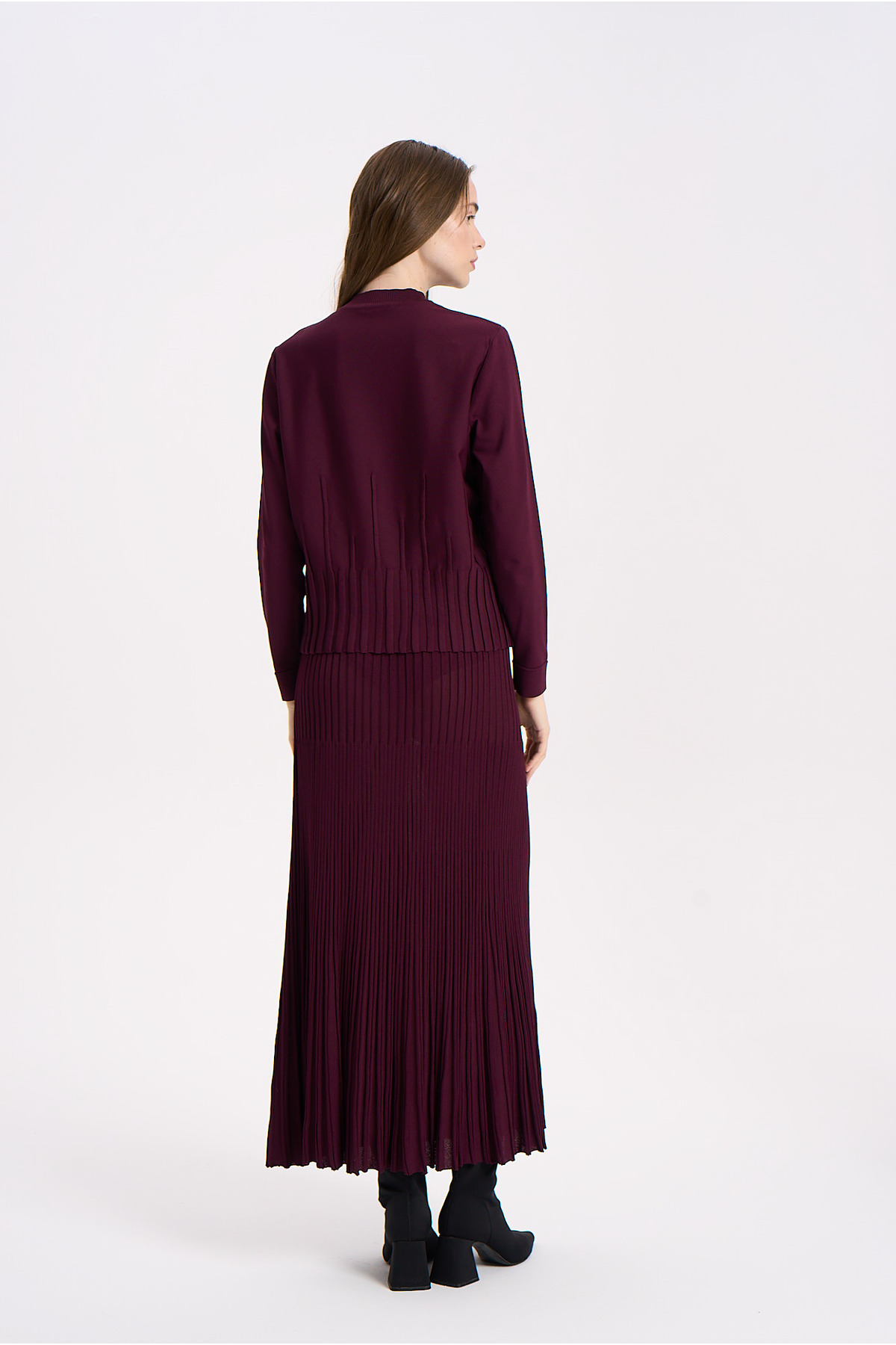 Niliwi  3021 ETK RİP ÖRGÜ PİLİSE ETEK RAYON (BASİC) - Görsel 3