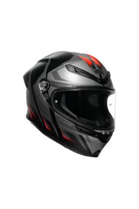 AGV K6 S KARVE MATT - BLACK / GREY / RED S