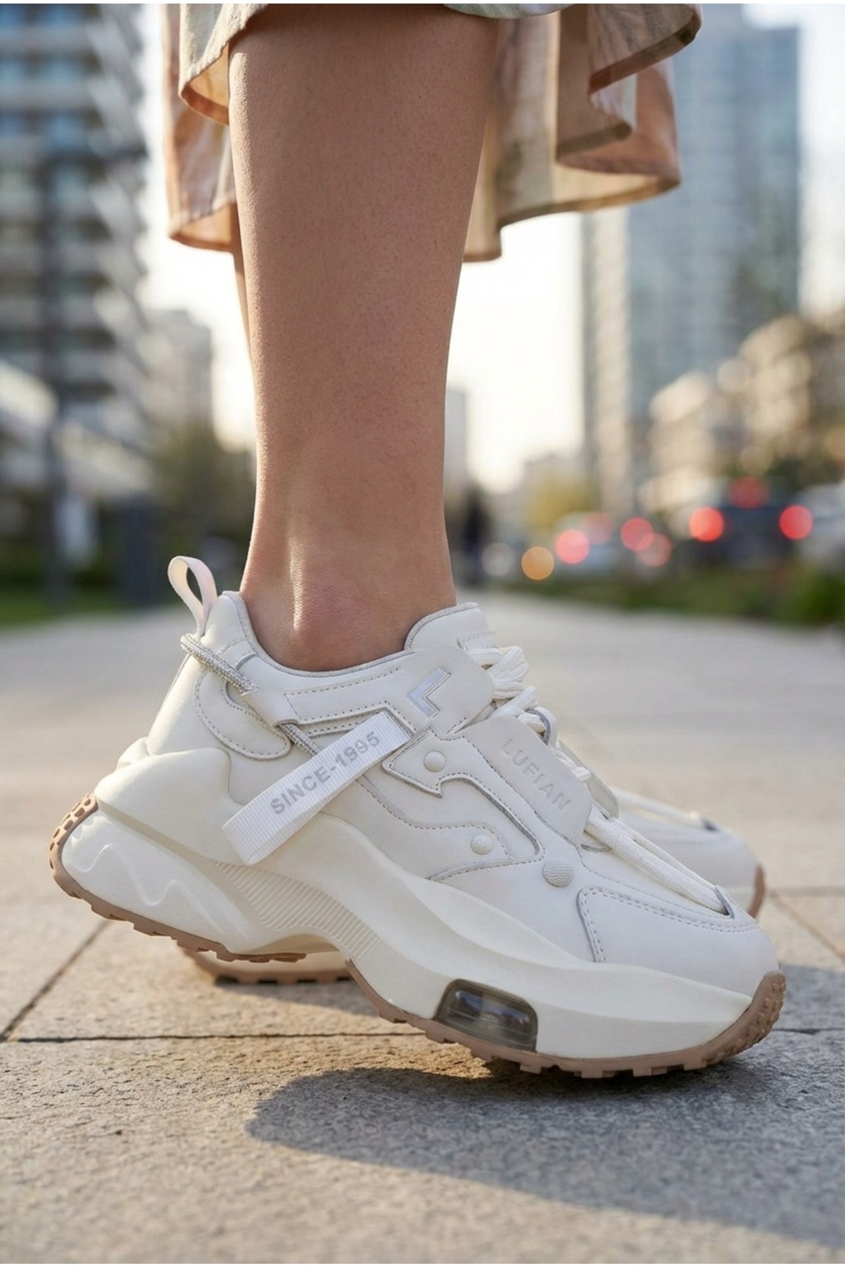 Lufian  Stormy Kadın Sneaker Ayakkabı Beyaz