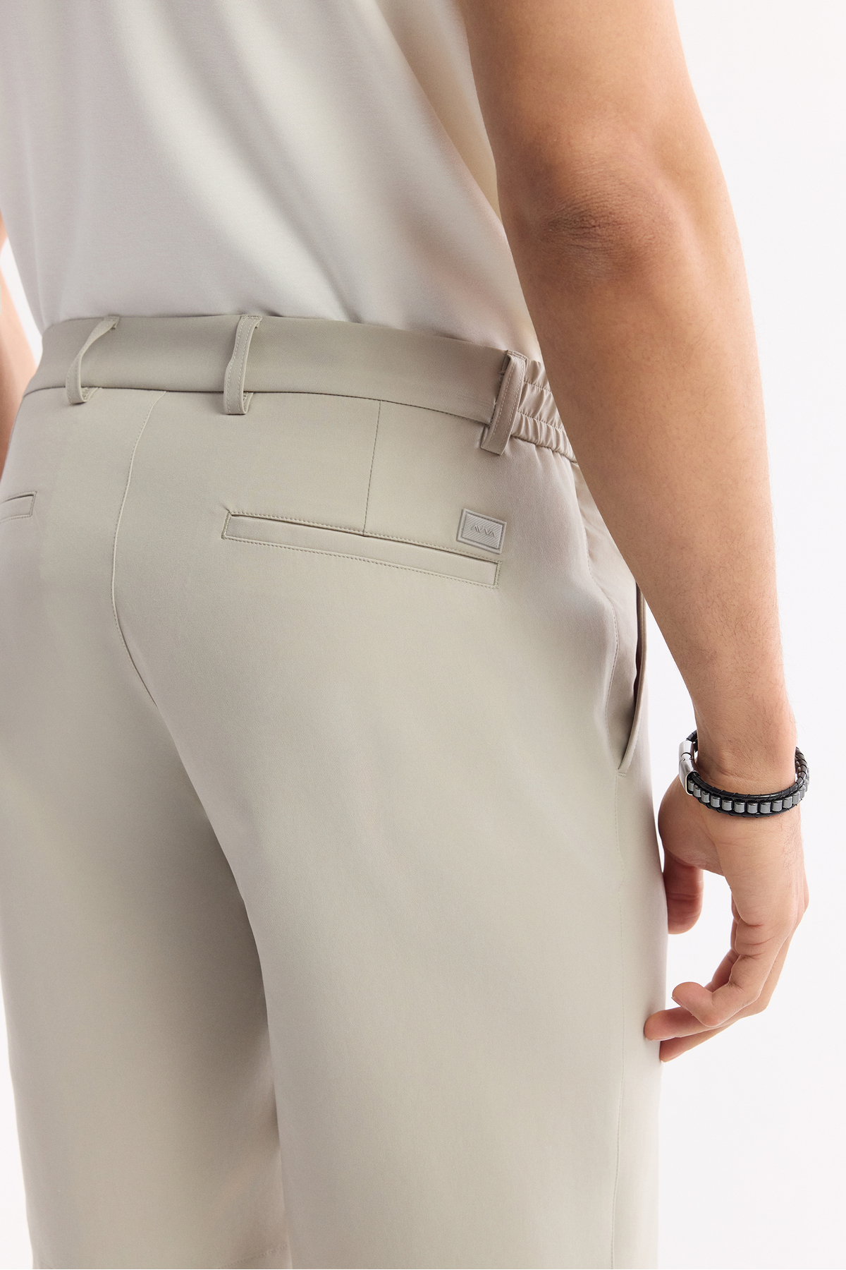 Avva  Erkek Taş Beli Lastikli Bağcıklı Bi-Stretch 2 İplik Örme Regular Fit Şort A51Y3611 - Görsel 6