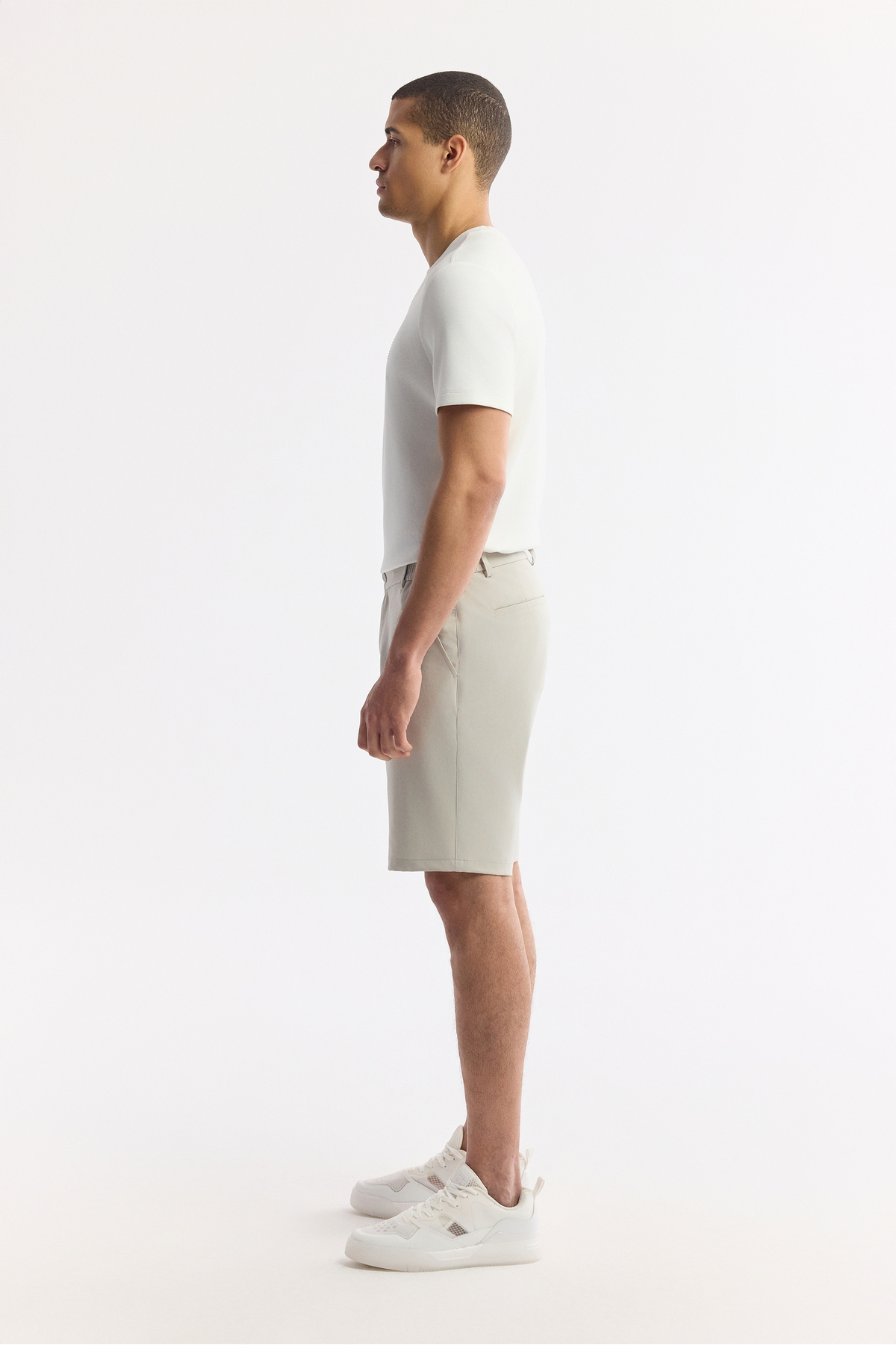 Avva  Erkek Taş Beli Lastikli Bağcıklı Bi-Stretch 2 İplik Örme Regular Fit Şort A51Y3611 - Görsel 2