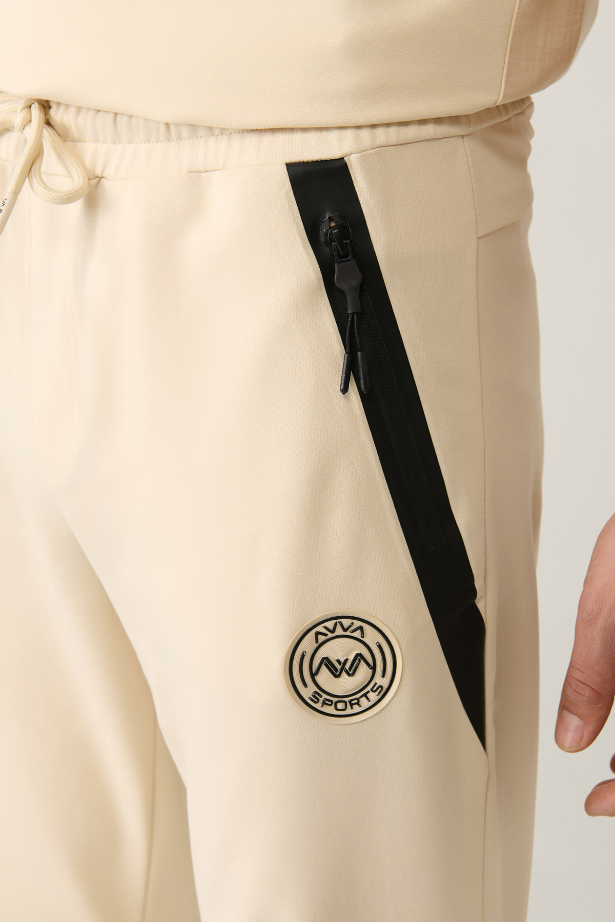 Avva  Erkek Bej Jersey Kumaş 2 İplik Regular Fit Eşofman Altı A41Y3416 - Görsel 6