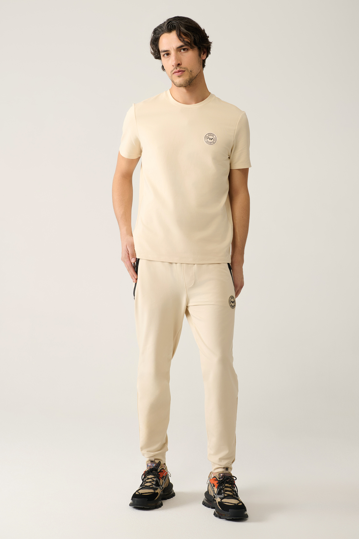 Avva  Erkek Bej Jersey Kumaş 2 İplik Regular Fit Eşofman Altı A41Y3416