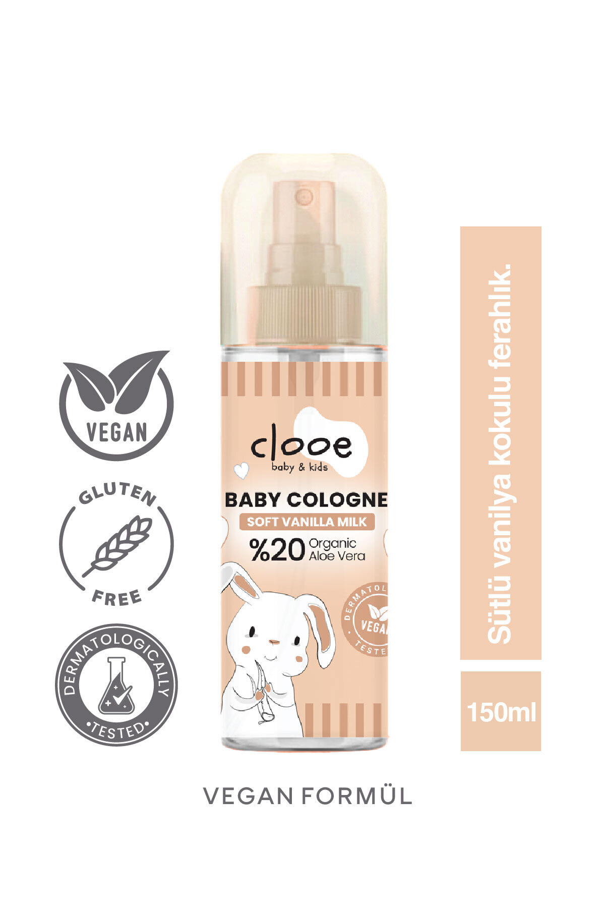 clooe Vegan Kolonya Seti - Soft Cotton Feel, Soft Vanilla Milk fotoğrafı 6 (önizleme)