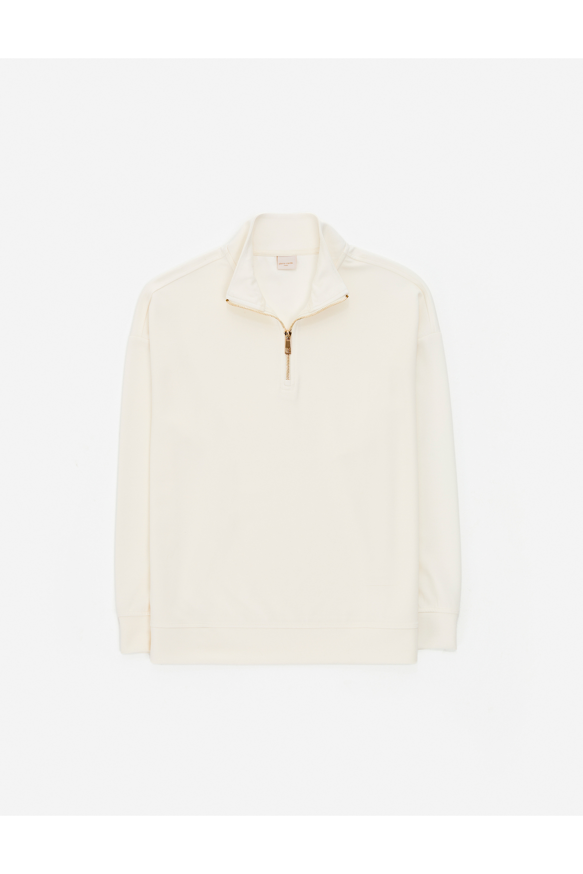 Pierre Cardin  Ekru Regular Fit Modal Kumaş Sweatshirt 50308116-VR019 - Görsel 6