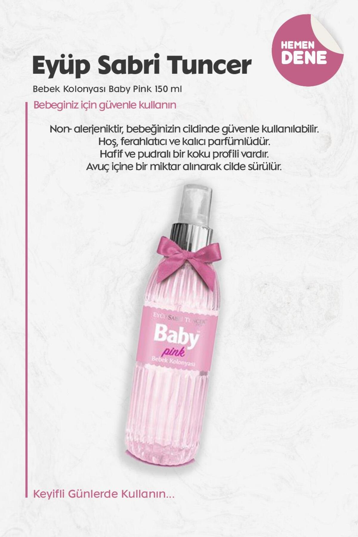 Eyüp Sabri Tuncer Bebek Kolonyası Baby Pınk 150 ml fotoğrafı 2 (önizleme)