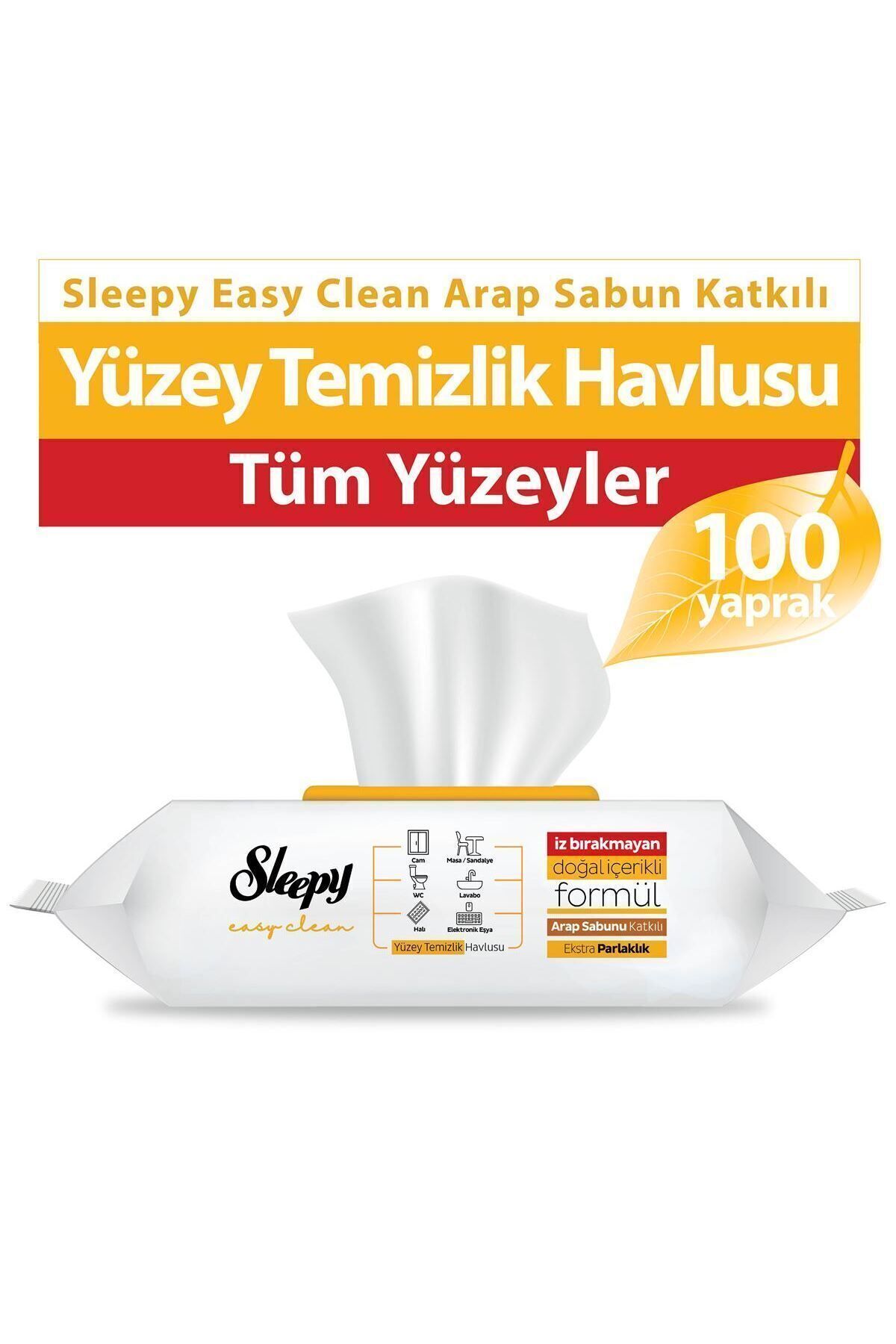 Sleepy Easy Clean Arap Sabunlu 200 Yaprak Ve Çamaşır Sulu 200 Yaprak Yüzey Havlusu fotoğrafı 3 (önizleme)