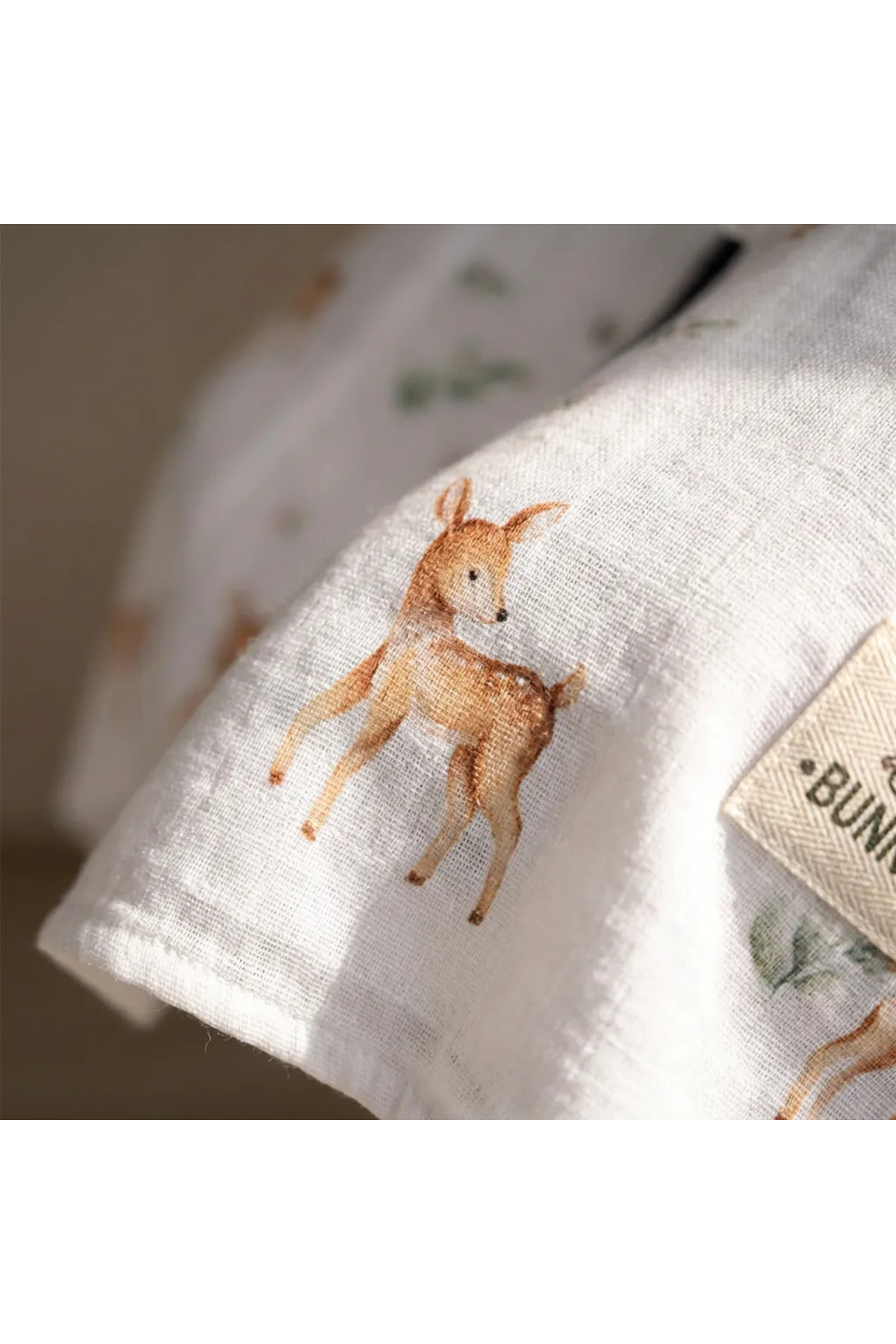 jr.bunnies Pamuk Garden Müslin Puset Örtüsü fotoğrafı 3 (önizleme)