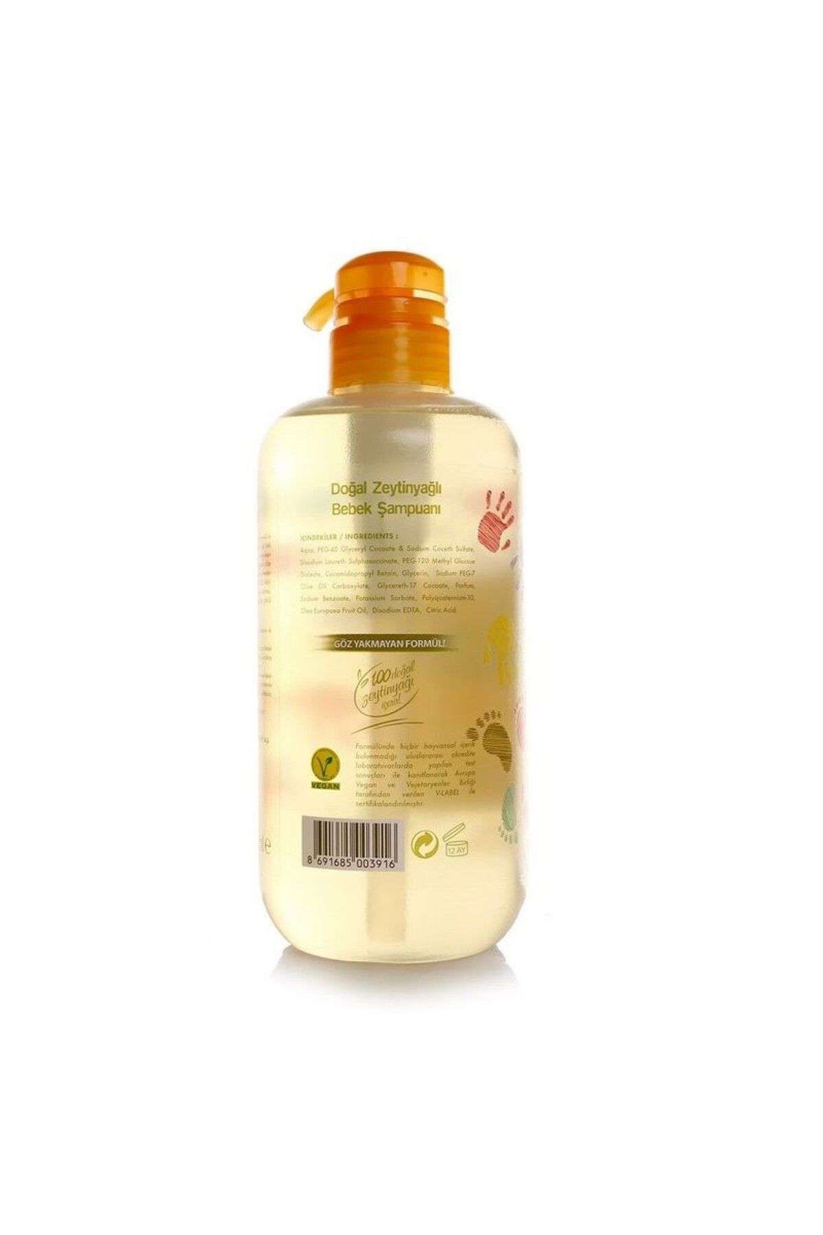 Eyüp Sabri Tuncer Zeytinyağlı Bebek Şampuanı 600 ml ve Bebek Kolonyası 190 ml fotoğrafı 2 (önizleme)