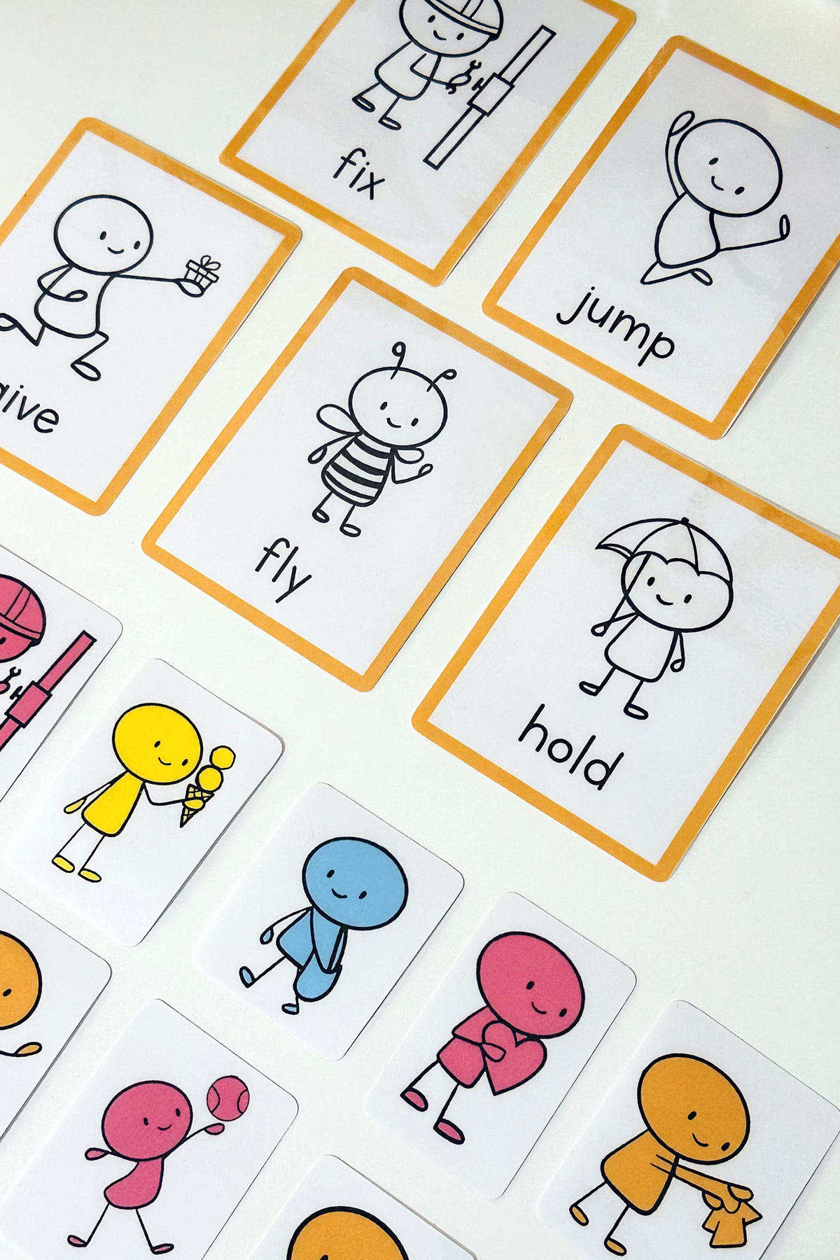 Ella's Style English İngilizce Eğitici Oyun Kutusu 40 Kart Maşa Renk Oyunu Montessori Aktivite fotoğrafı 5 (önizleme)