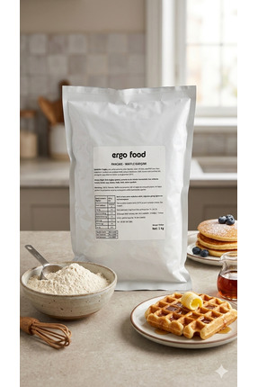 ergo food Pankek Waffle Toz Karışımı 1 Kg