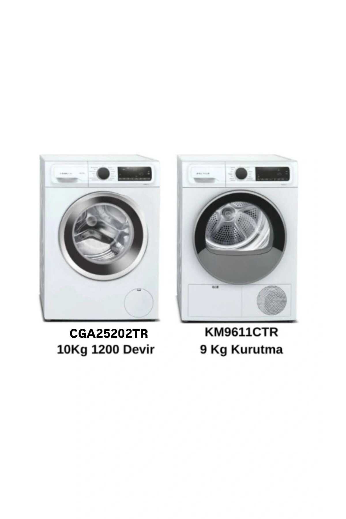Profilo Lüx Set 10 KG Çamaşır (CGA25202TR) + 9 Kg Kurutma (KM9611CTR) - Fiyatı, Yorumları