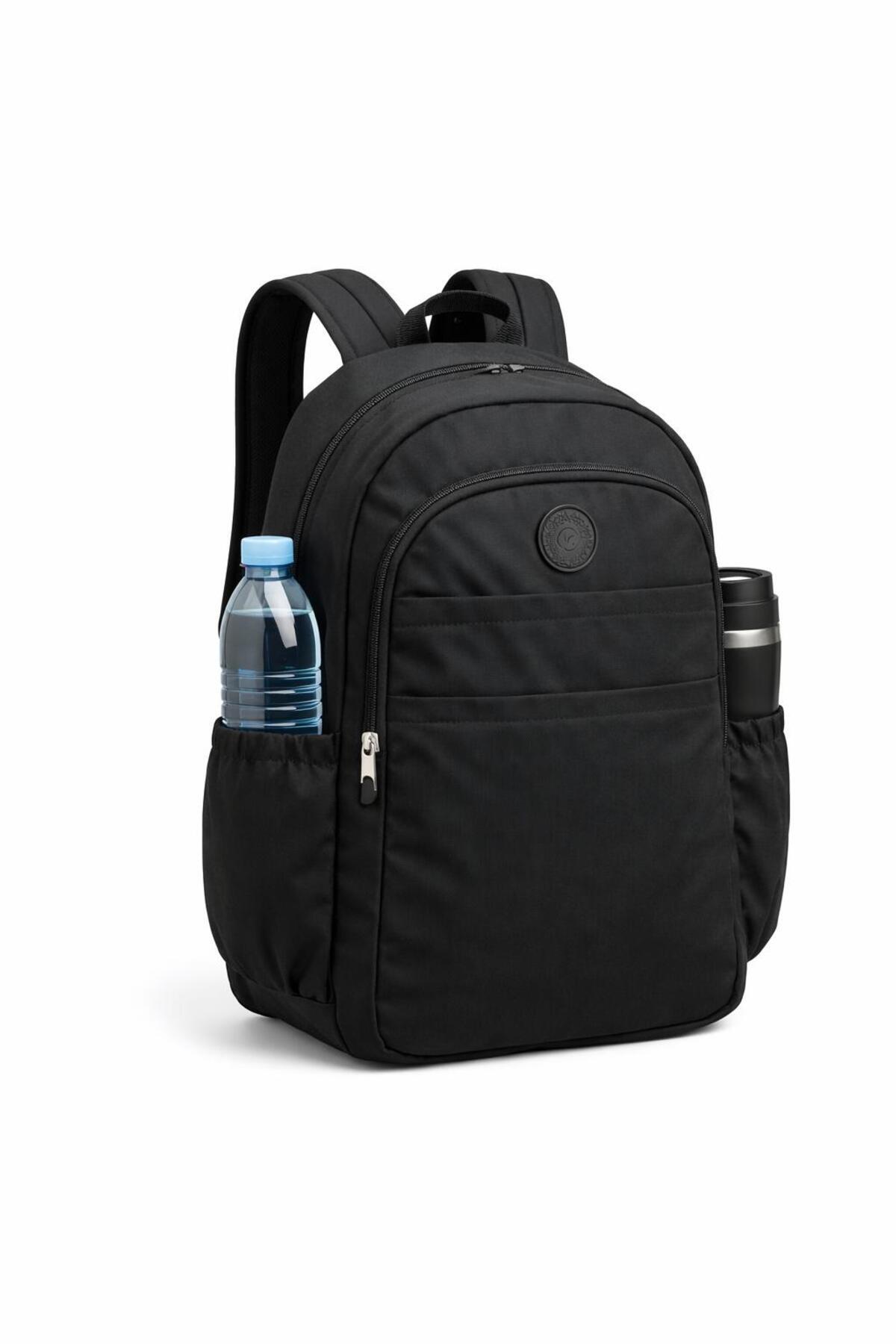 citycenterfashion  Unisex Krinkıl Okul Sırt Çantası Ortaokul Lise Üniversite Su Geçirmez Kumaş Laptop Cepli cty-lbn-104 - Görsel 2