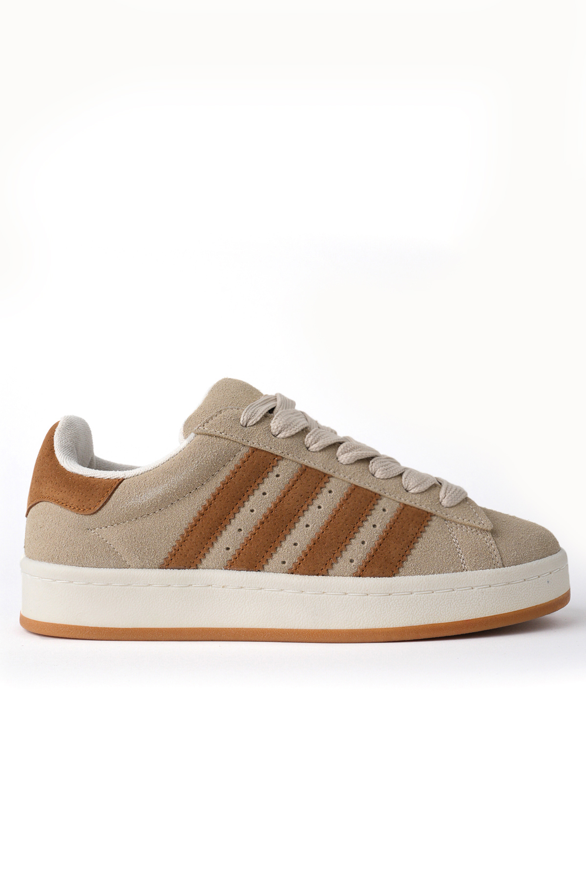 Freemax Spor Sneaker Ayakkabı Bej Kahve görsel 4