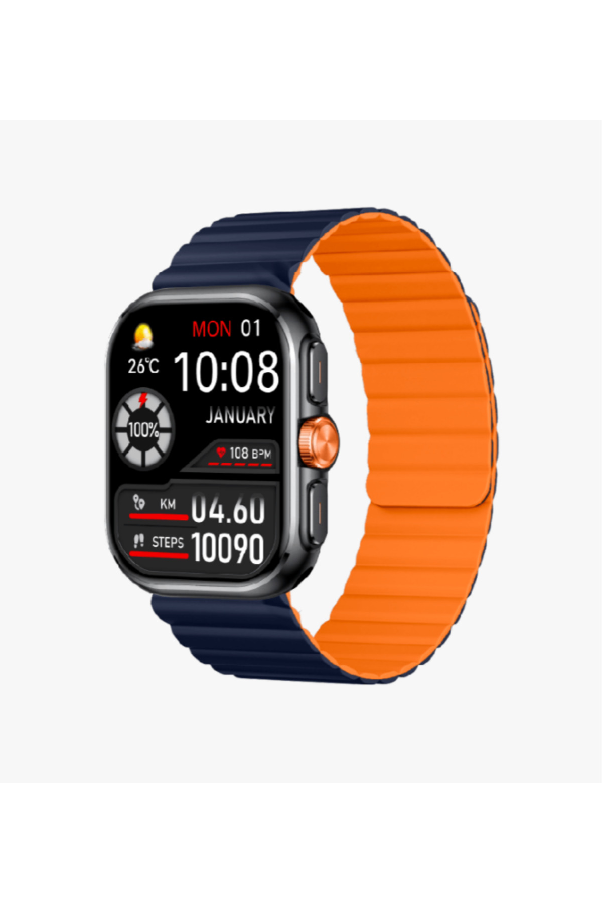 Channel s フレッドスタブル5'8 Linktech S105 Premium AMOLED LT Watch Akıllı Saat ÇİFT KORDONLU