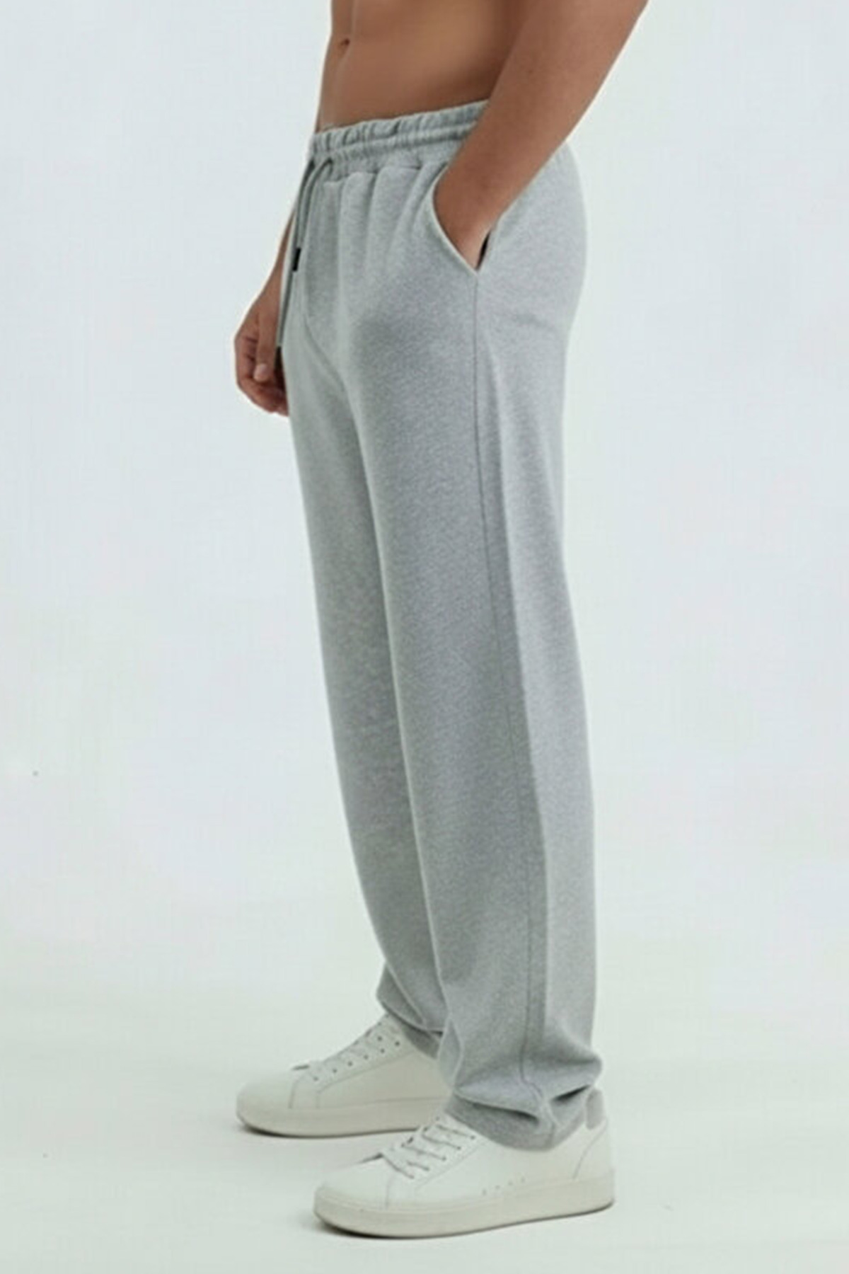 OXVİN  Walker Baggy 4'lü Oversize Eşofman Altı Bol Paça 2 Iplik Orta Kalınlıkta Uzun (ORİJİNAL KALIP) - Görsel 3