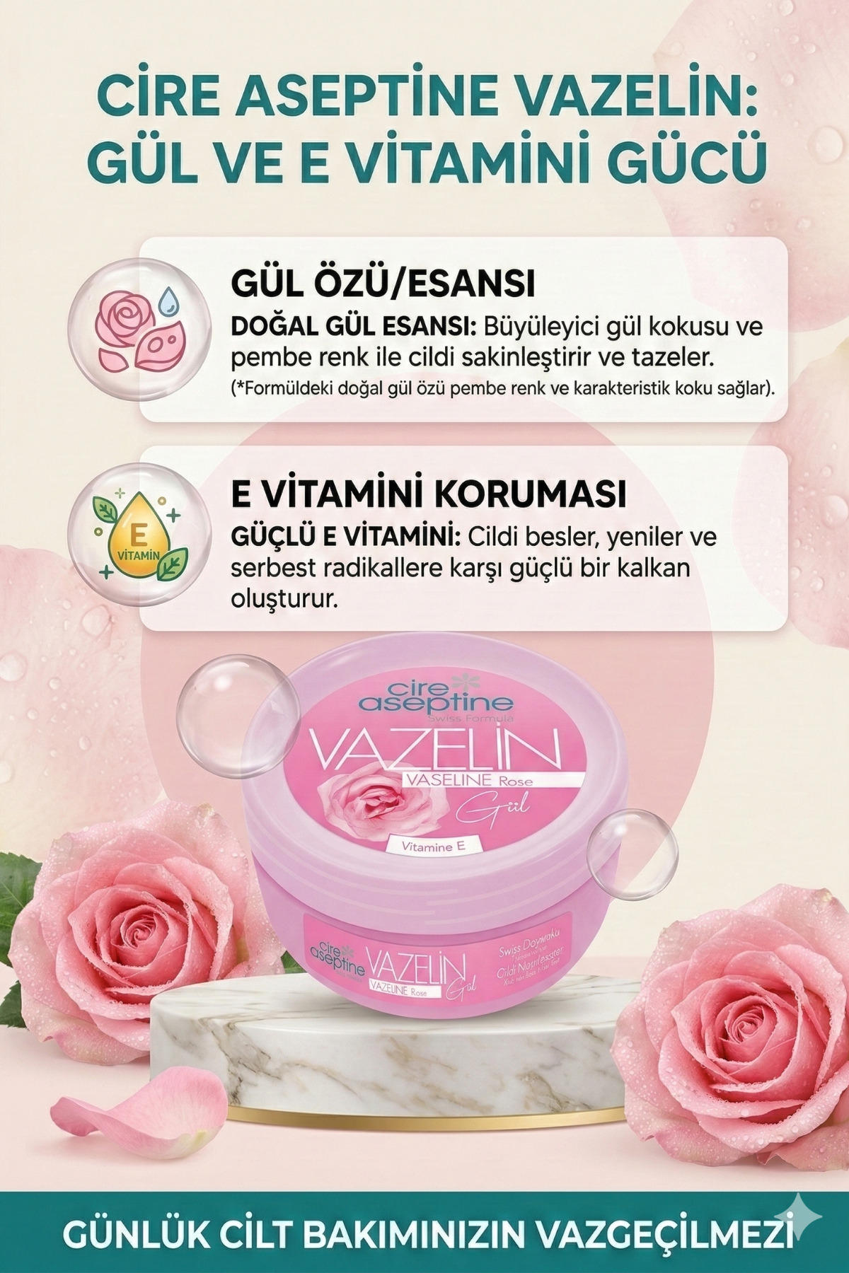 Vazelin Gül 150 Ml — 8682276600560 — تصویر 3 از 5