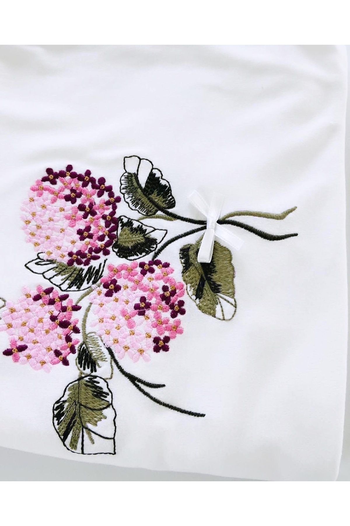 Mert Baby Ortanca Çiçekli 10'lu Organik Hastane Çıkış Seti %100 Pamuk Yenidoğan Kız Bebek fotoğrafı 5 (önizleme)